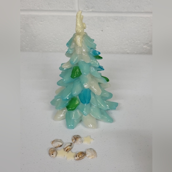 Fir Pine Resin Multi color Shell accent Tree - Picture 6 of 9